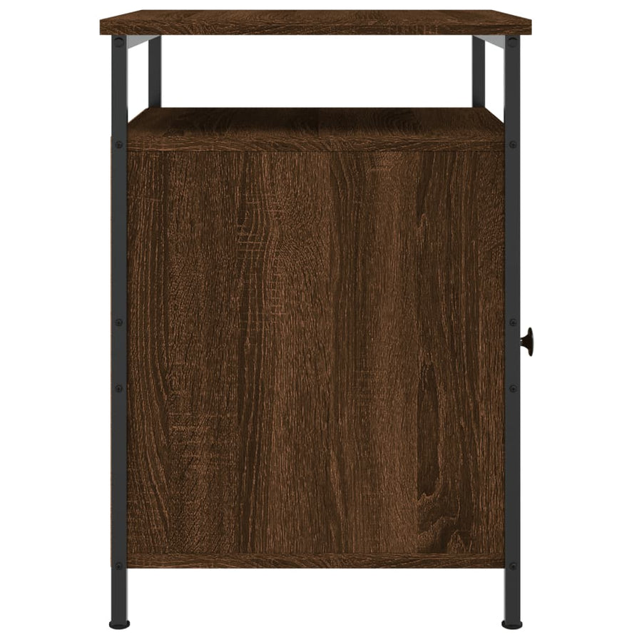 Nachtkastje 40X42X60 Cm Bewerkt Hout Bruin Eikenkleur