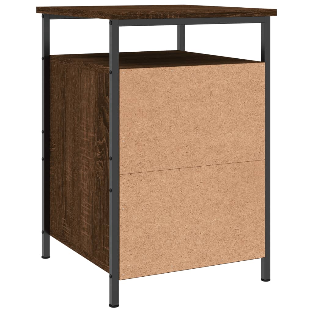 Nachtkastje 40X42X60 Cm Bewerkt Hout Bruin Eikenkleur
