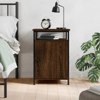 Bedside table 40x42x60 cm engineered wood brown oak colour
