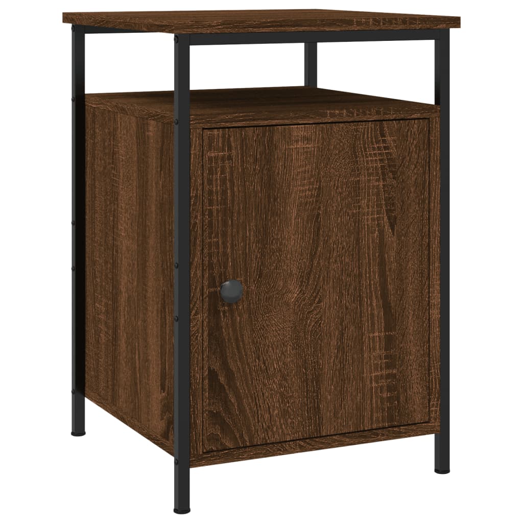 Nachtkastjes 40X4X60 Cm Bewerkt Hout Bruin Eikenkleur 2 Bruineiken