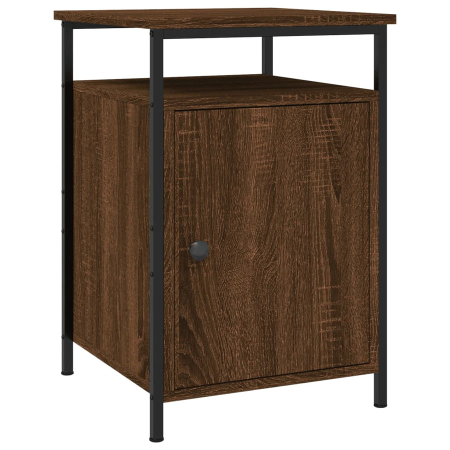 Nachtkastjes 40X4X60 Cm Bewerkt Hout Bruin Eikenkleur 2 Bruineiken