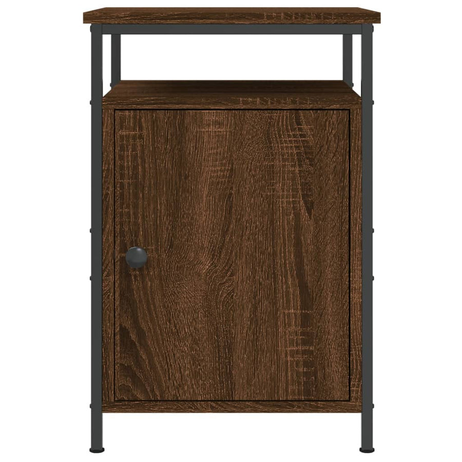 Nachtkastjes 40X4X60 Cm Bewerkt Hout Bruin Eikenkleur 2 Bruineiken