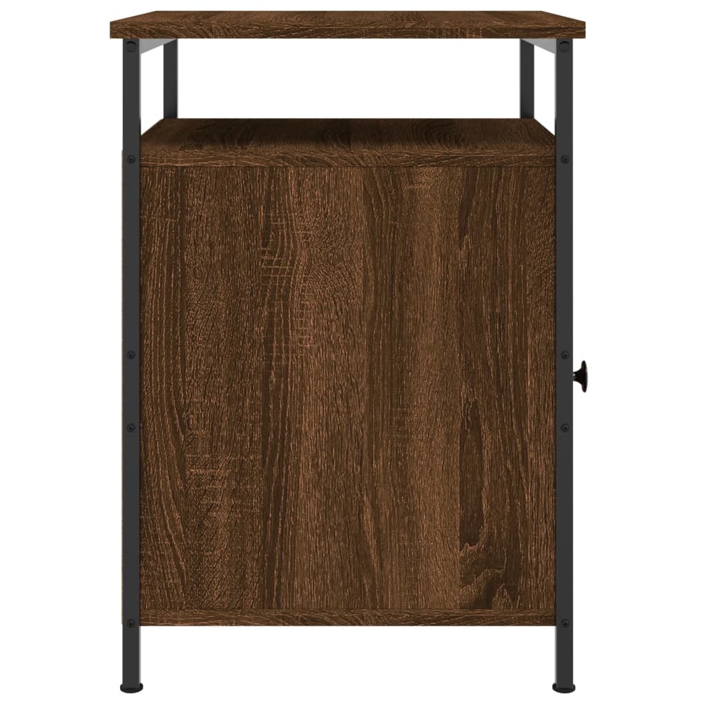 Nachtkastjes 40X4X60 Cm Bewerkt Hout Bruin Eikenkleur 2 Bruineiken
