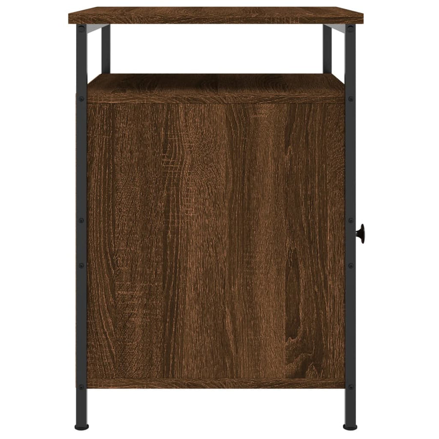 Nachtkastjes 40X4X60 Cm Bewerkt Hout Bruin Eikenkleur 2 Bruineiken