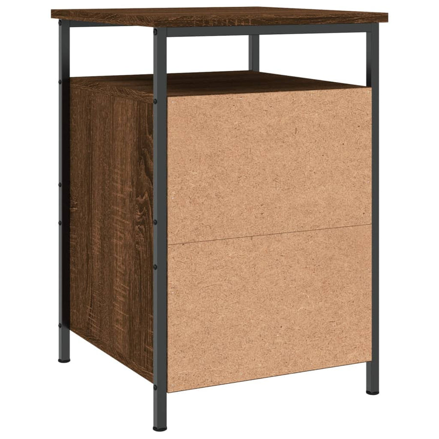 Nachtkastjes 40X4X60 Cm Bewerkt Hout Bruin Eikenkleur 2 Bruineiken
