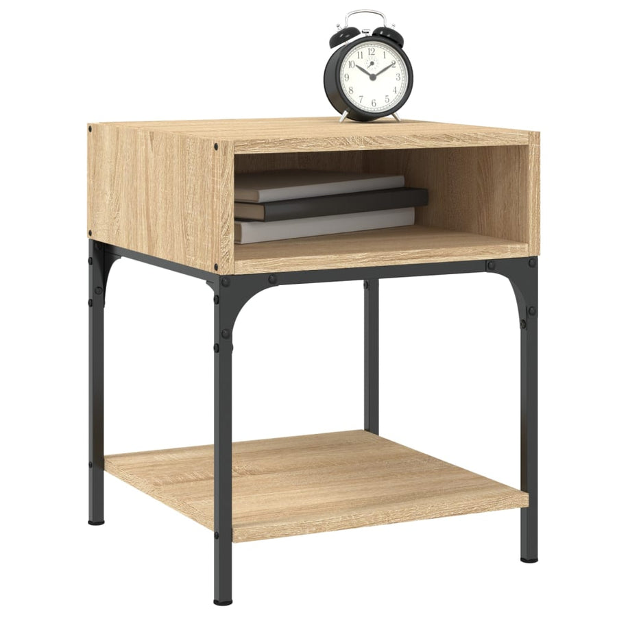 Nachtkastjes 2 St 40X41X50 Cm Bewerkt Hout Sonoma Eikenkleurig