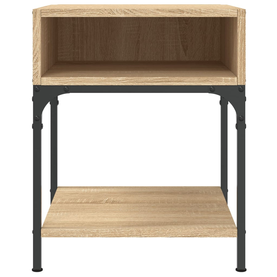 Nachtkastjes 2 St 40X41X50 Cm Bewerkt Hout Sonoma Eikenkleurig