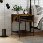 Nightstand 40x41x50 cm engineered wood smoked oak-colored