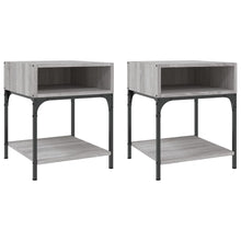 Nachtkastjes 2 St 40X41X50 Cm Bewerkt Hout Grijs Sonoma Eiken