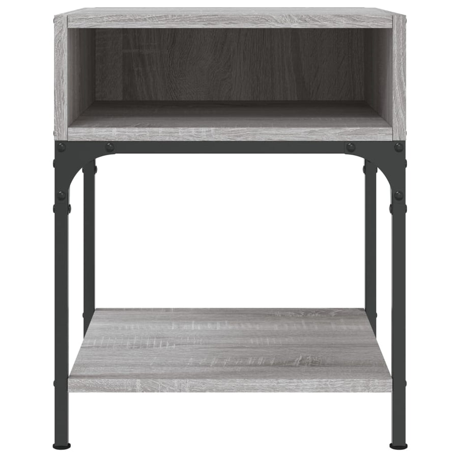 Nachtkastjes 2 St 40X41X50 Cm Bewerkt Hout Grijs Sonoma Eiken