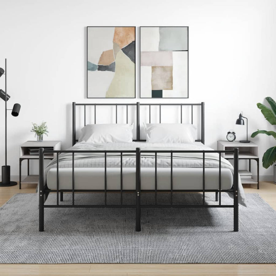 Nachtkastjes 2 St 40X41X50 Cm Bewerkt Hout Grijs Sonoma Eiken