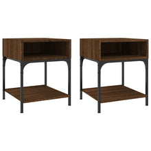Nachtkastjes 2 St 40X41X50 Cm Bewerkt Hout Bruin Eikenkleur