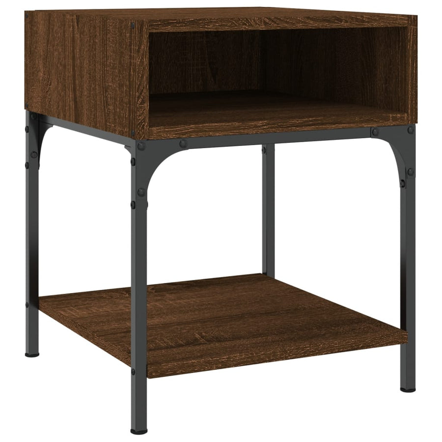 Nachtkastjes 2 St 40X41X50 Cm Bewerkt Hout Bruin Eikenkleur
