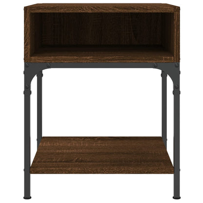 Nachtkastjes 2 St 40X41X50 Cm Bewerkt Hout Bruin Eikenkleur