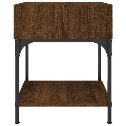 Nachtkastjes 2 St 40X41X50 Cm Bewerkt Hout Bruin Eikenkleur