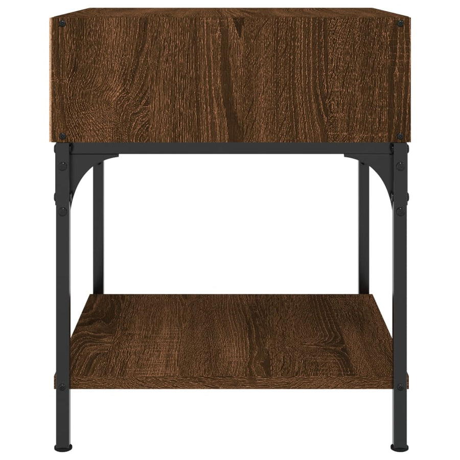 Nachtkastjes 2 St 40X41X50 Cm Bewerkt Hout Bruin Eikenkleur