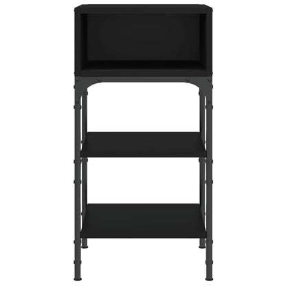 Nachtkastjes 2 St 35X34,5X70 Cm Bewerkt Hout Zwart