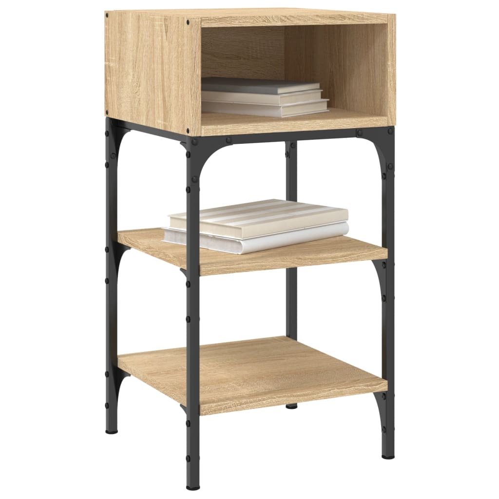Nachtkastjes 2 St 35X34,5X70 Cm Sonoma Eikenkleurig