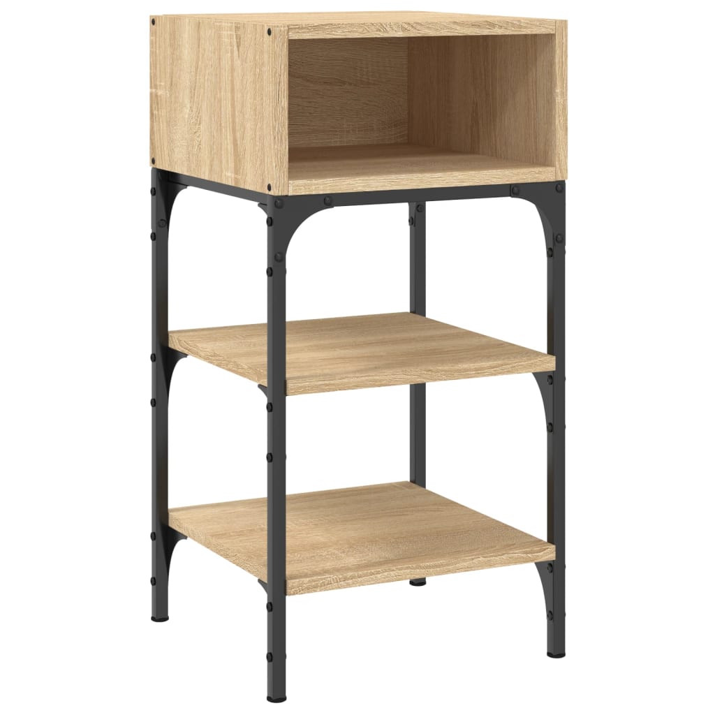 Nachtkastjes 2 St 35X34,5X70 Cm Sonoma Eikenkleurig