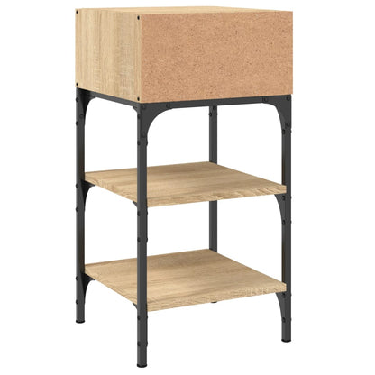 Nachtkastjes 2 St 35X34,5X70 Cm Sonoma Eikenkleurig