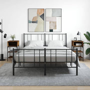 Nachtkastjes 2 st 35x34,5x70 cm bewerkt hout gerookt eiken