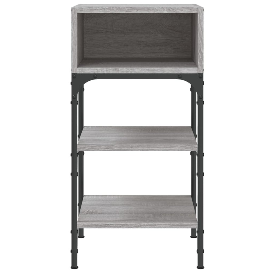 Nachtkastjes 2 St 35X34,5X70 Cm Bewerkt Hout Grijs Sonoma Eiken