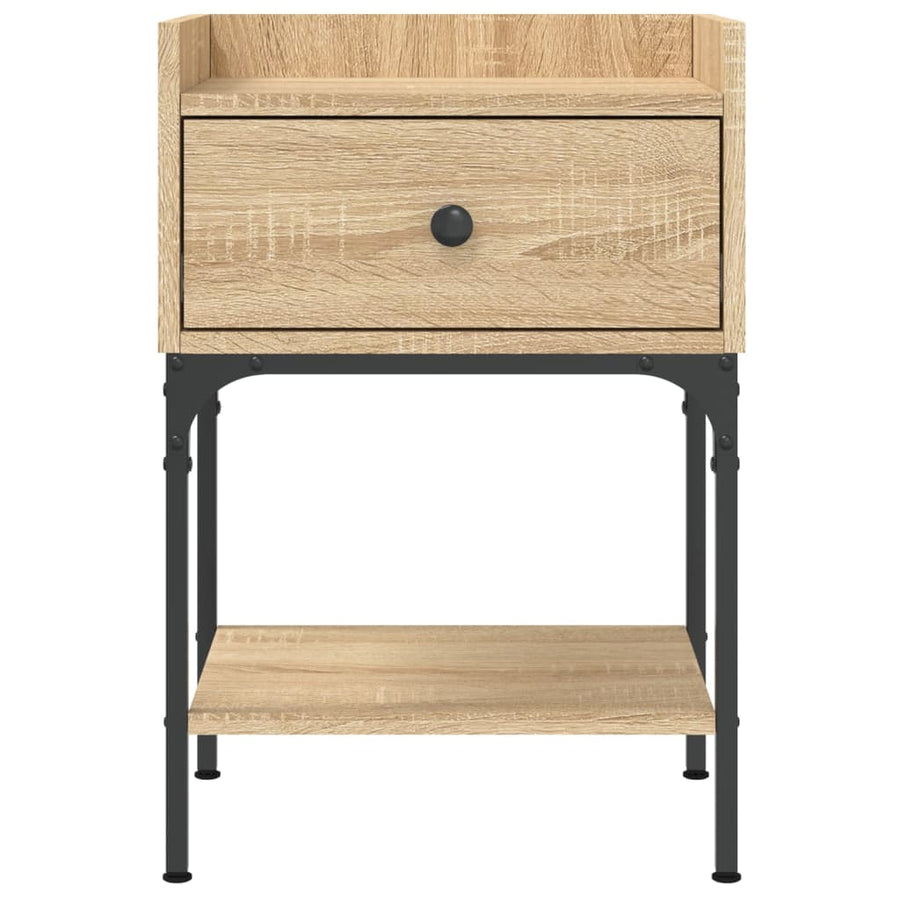 Nachtkastje 40,5X3X60 Cm Bewerkt Hout Kleurig 1 Sonoma eiken