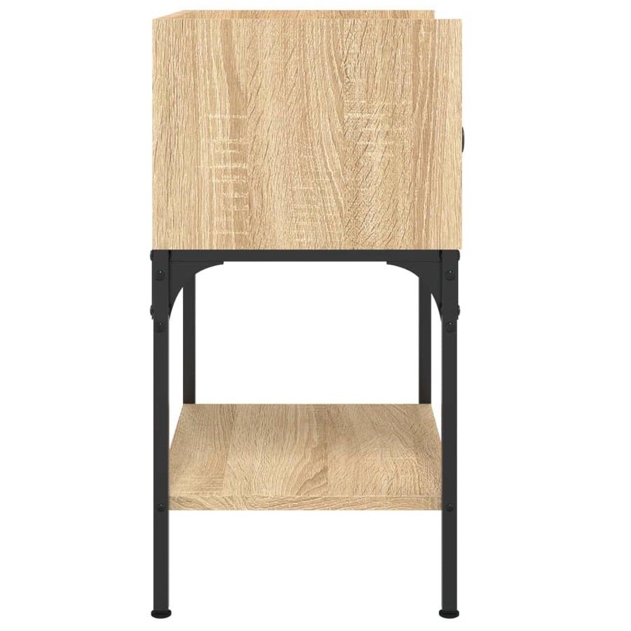 Nachtkastje 40,5X3X60 Cm Bewerkt Hout Kleurig 1 Sonoma eiken