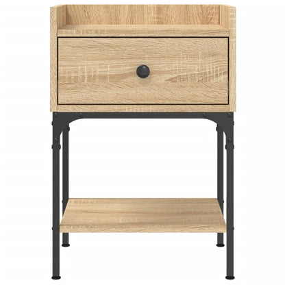 Nachtkastjes 2 st 40,5x31x60 cm bewerkt hout sonoma eikenkleur