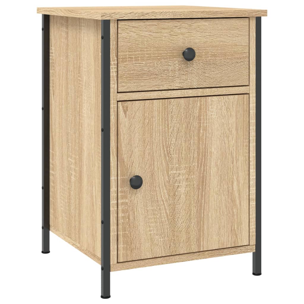 Nachtkastjes 2 st 40x42x60 cm bewerkt hout sonoma eikenkleurig