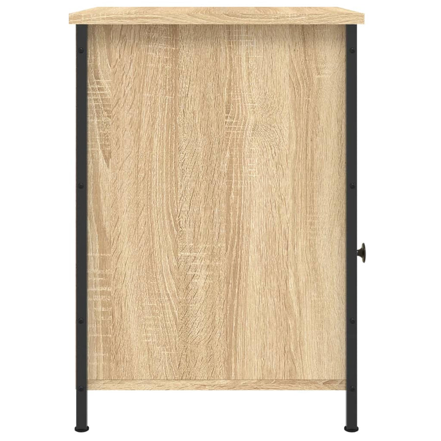 Nachtkastjes 2 st 40x42x60 cm bewerkt hout sonoma eikenkleurig
