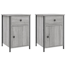Nachtkastjes 2 St 40X42X60 Cm Bewerkt Hout Grijs Sonoma Eiken