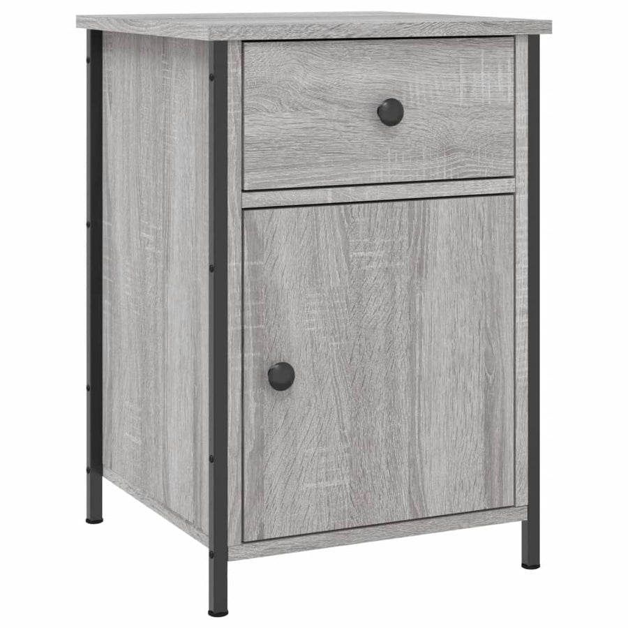 Nachtkastjes 2 St 40X42X60 Cm Bewerkt Hout Grijs Sonoma Eiken