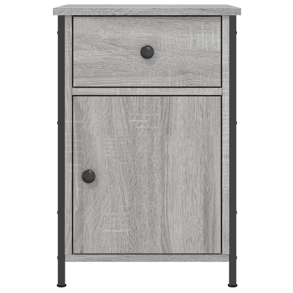 Nachtkastjes 2 St 40X42X60 Cm Bewerkt Hout Grijs Sonoma Eiken