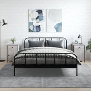 Nachtkastjes 2 st 40x42x60 cm bewerkt hout grijs