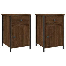 Nachtkastjes 2 St 40X42X60 Cm Bewerkt Hout Bruin Eikenkleur