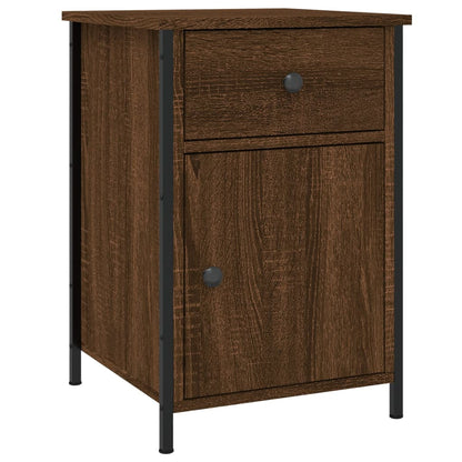 Nachtkastjes 2 St 40X42X60 Cm Bewerkt Hout Bruin Eikenkleur