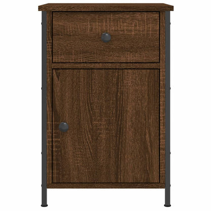 Nachtkastjes 2 St 40X42X60 Cm Bewerkt Hout Bruin Eikenkleur