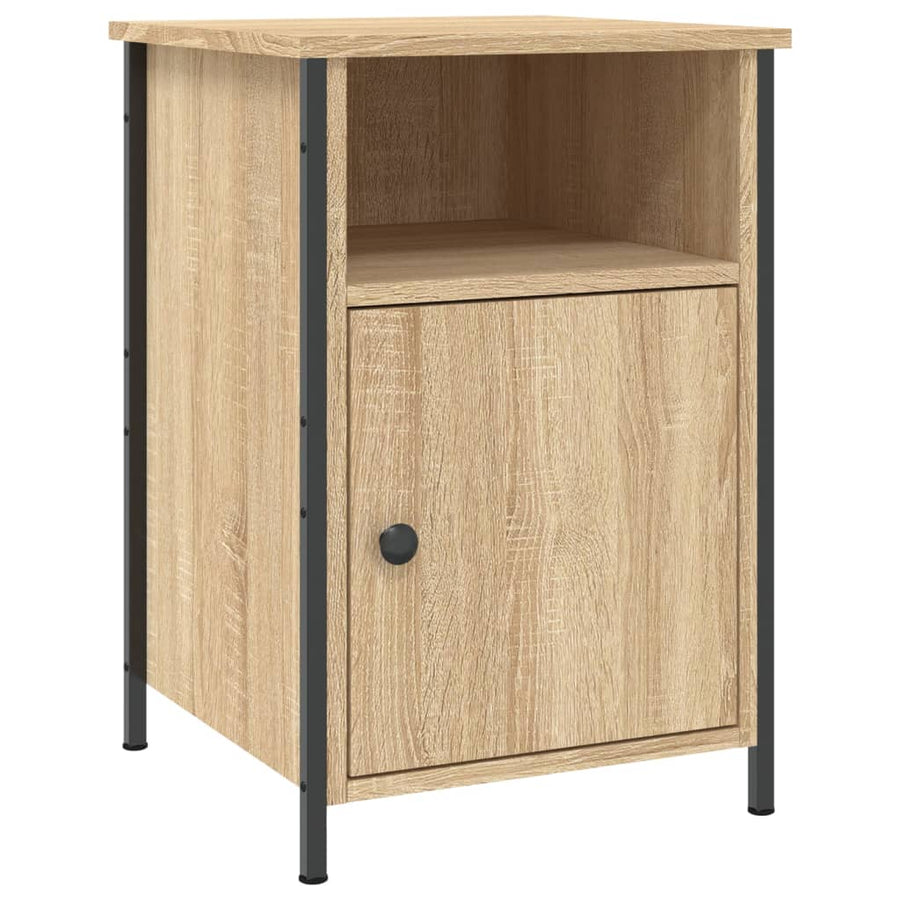 Nachtkastje 40X42X60 Cm Bewerkt Hout Kleurig 1 Sonoma eiken
