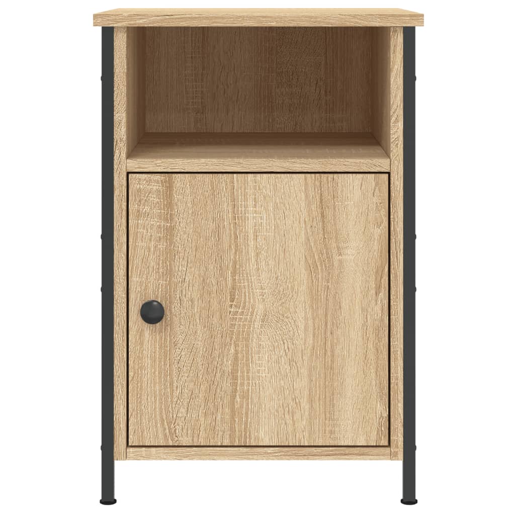 Nachtkastje 40X42X60 Cm Bewerkt Hout Kleurig 1 Sonoma eiken