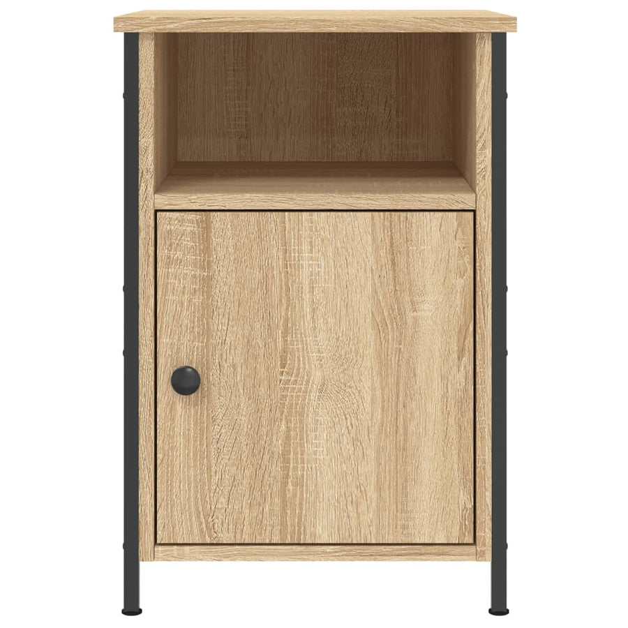 Nachtkastje 40X42X60 Cm Bewerkt Hout Kleurig 1 Sonoma eiken