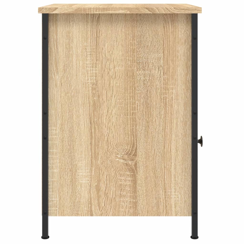 Nachtkastje 40X42X60 Cm Bewerkt Hout Kleurig 1 Sonoma eiken
