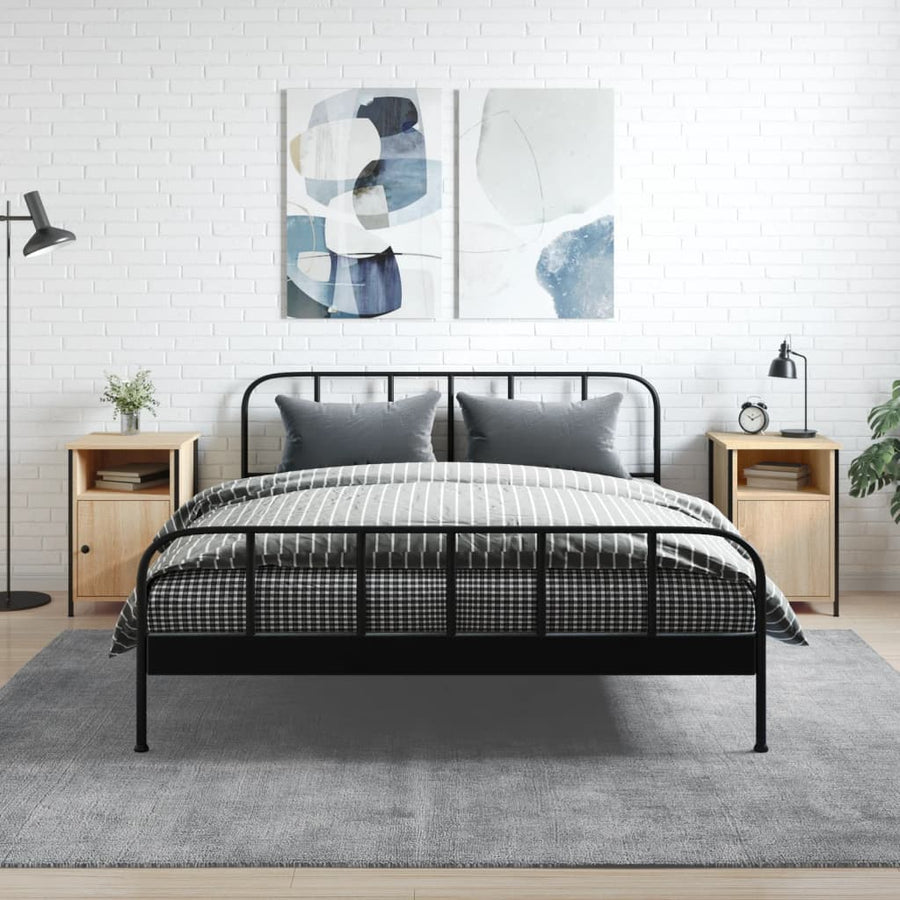 Nachtkastjes 40X4X60 Cm Bewerkt Hout Kleurig 2 Sonoma eiken
