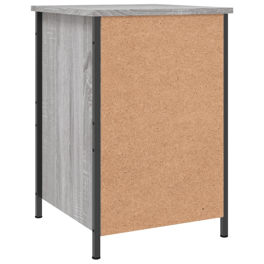 Nachtkastjes 2 St 40X42X60 Cm Bewerkt Hout Grijs Sonoma Eiken