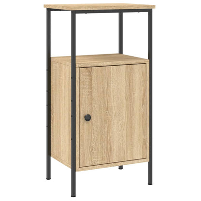 Nachtkastje 41X31X80 Cm Bewerkt Hout Sonoma Eikenkleurig
