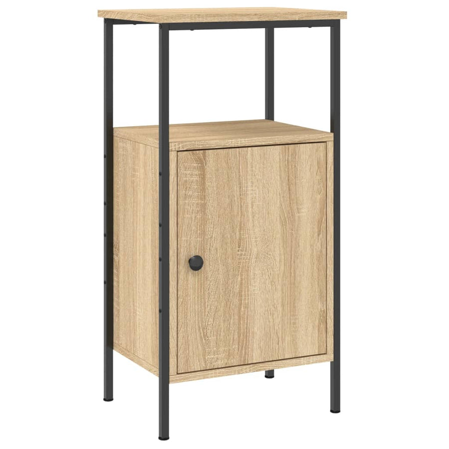 Nachtkastje 41X31X80 Cm Bewerkt Hout Sonoma Eikenkleurig