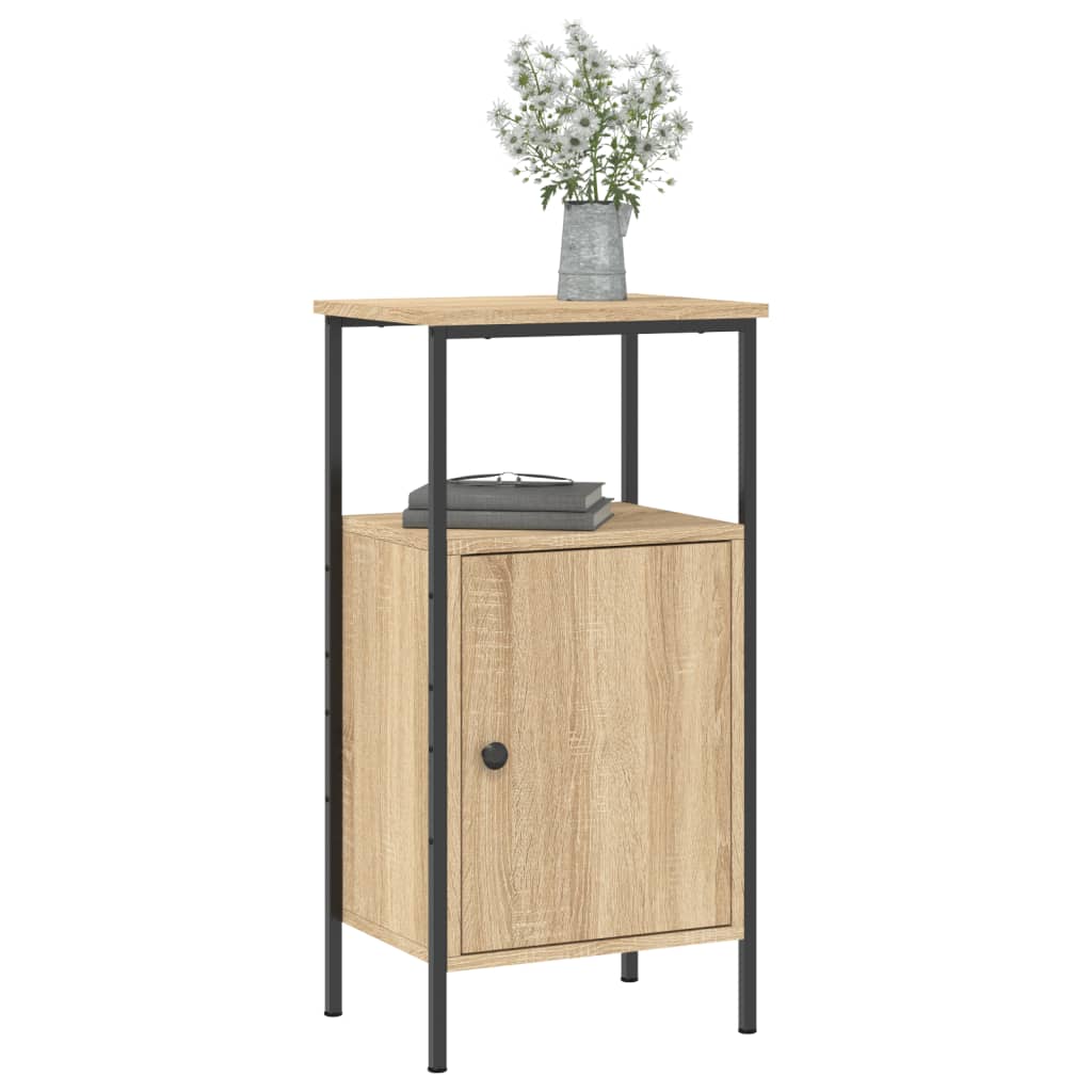 Nachtkastje 41X31X80 Cm Bewerkt Hout Sonoma Eikenkleurig