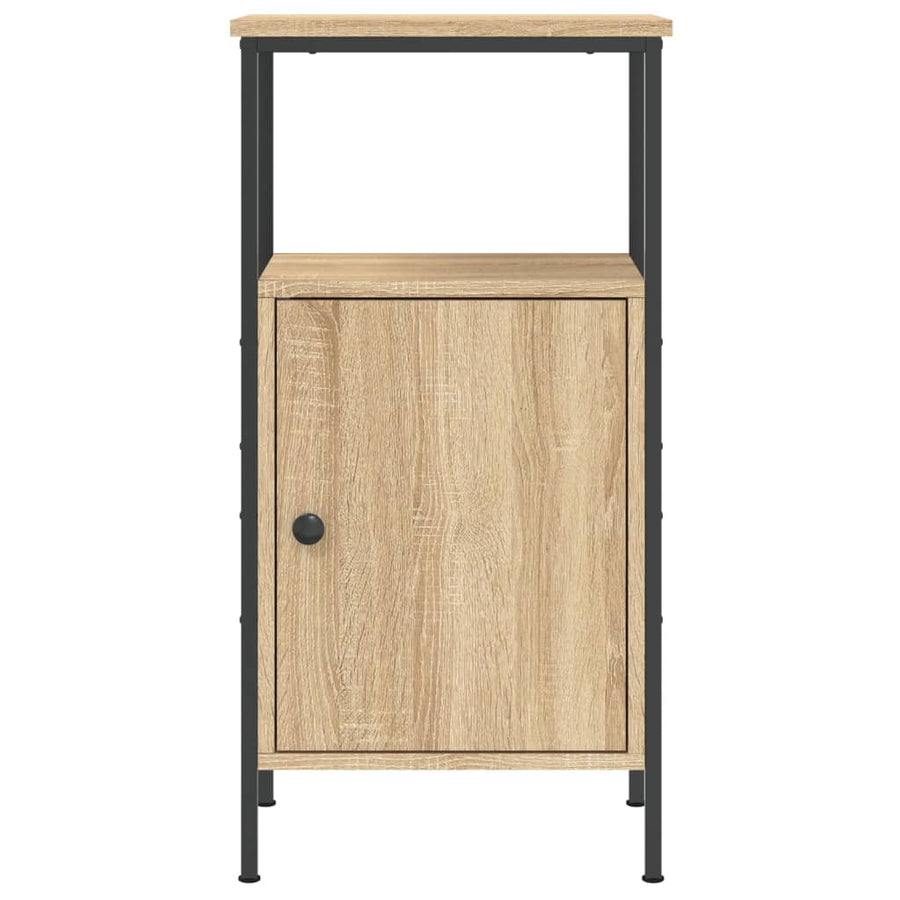 Nachtkastje 41X31X80 Cm Bewerkt Hout Sonoma Eikenkleurig