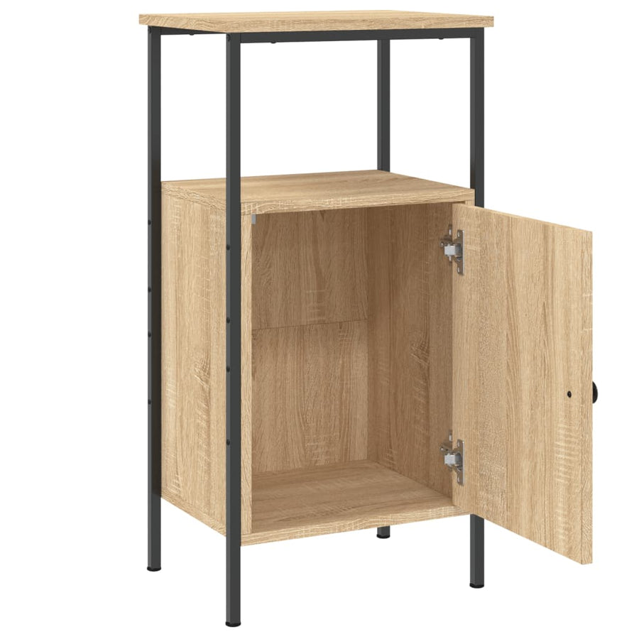 Nachtkastje 41X31X80 Cm Bewerkt Hout Sonoma Eikenkleurig