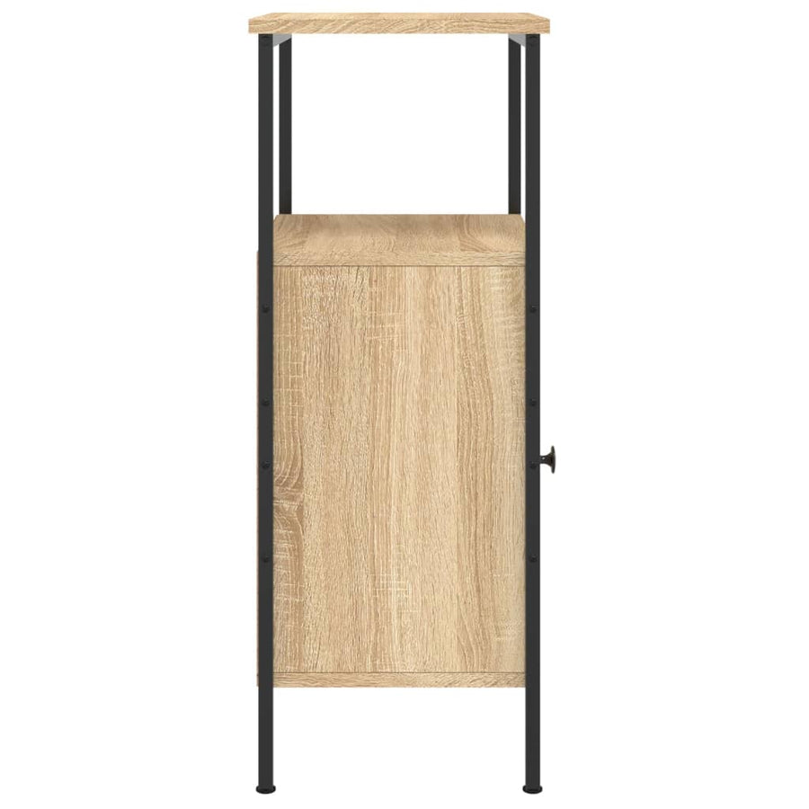 Nachtkastje 41X31X80 Cm Bewerkt Hout Sonoma Eikenkleurig